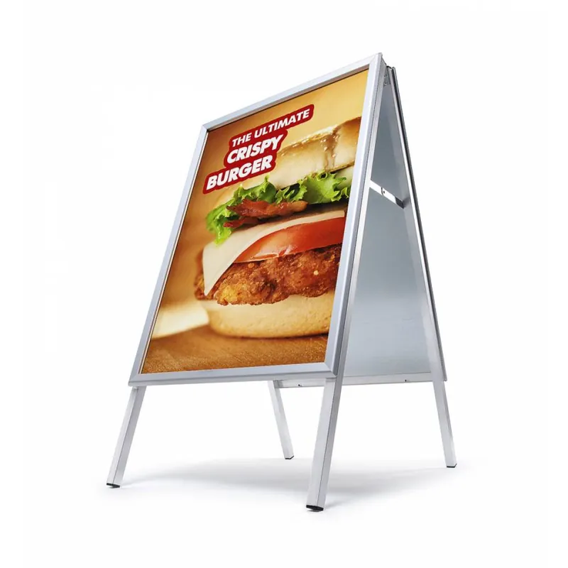 Express Levering Stoepbord Aluminium Ronde Hoeken 70 x 100 cm.