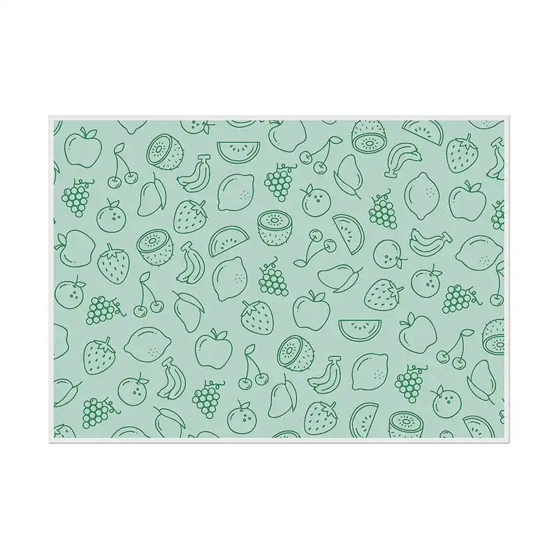 Placemat Set van 6 Stuks Fruit Abstract Groen Beste Prijs