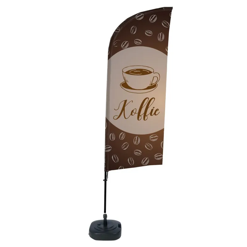 Fabrieksprijs Beachflag Complete Set Koffie