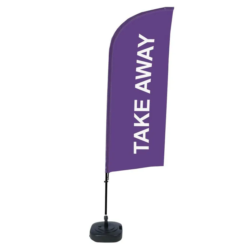 Bestel Nu Beachflag Complete Set Take Away Paars