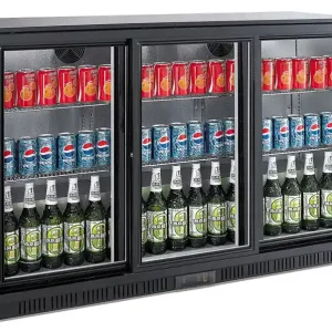 Alleen Vandaag BARKOELER ZWART 3 SCHUIFDEUREN - 1350x520x(H)900mm