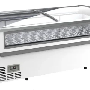 SUPERMARKT VRIESKIST WIT - Glazen Display - 2124x952x(H)894mm Lage Kosten