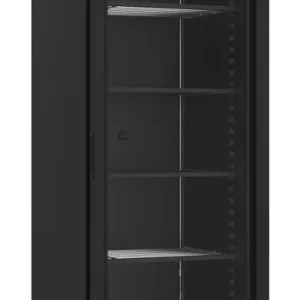 VRIESKAST 1 GLASDEUR ZWART 382L - 640x670x(H)2058mm Laatste Versie