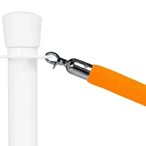 Betaalbaar Afzetkoord Standaard Velours Oranje - Lengte 150cm Chroom
