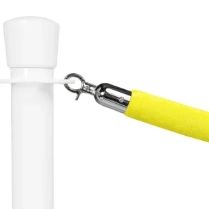 Afzetkoord Standaard Velours Geel - Lengte 150cm Chroom Express Levering