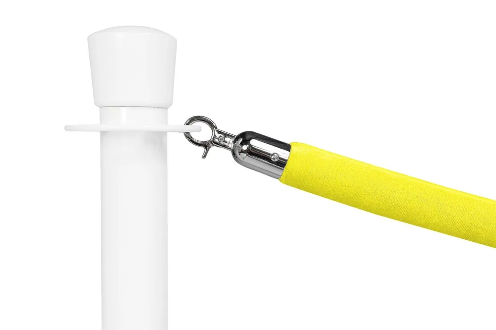 Afzetkoord Standaard Velours Geel - Lengte 150cm Chroom Express Levering