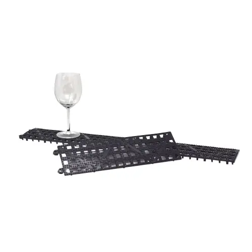 Gereduceerde Prijs Glasmat met Stripvergrendeling 30x9cm