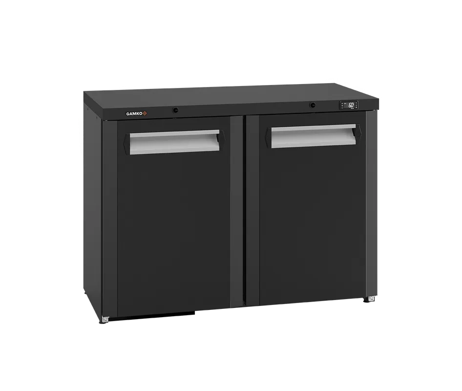 Lage Prijs 2-Deurs Flessenkoeling Antraciet - Gamko GM3/22 - 1110x576x(H)840/850mm