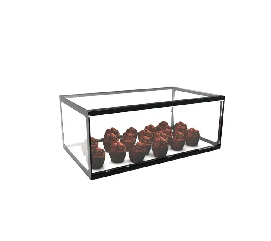 Hoge Kwaliteit Neutrale Vitrine Zonder LED - Niet Gemonteerd - 555x330x(H)215mm