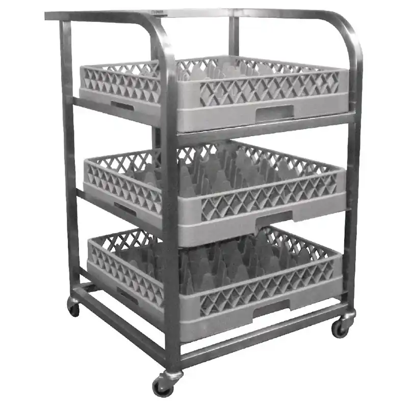 Voordeelprijs RVS Trolley voor Vaatwaskkorven - 626x588x(H)839mm