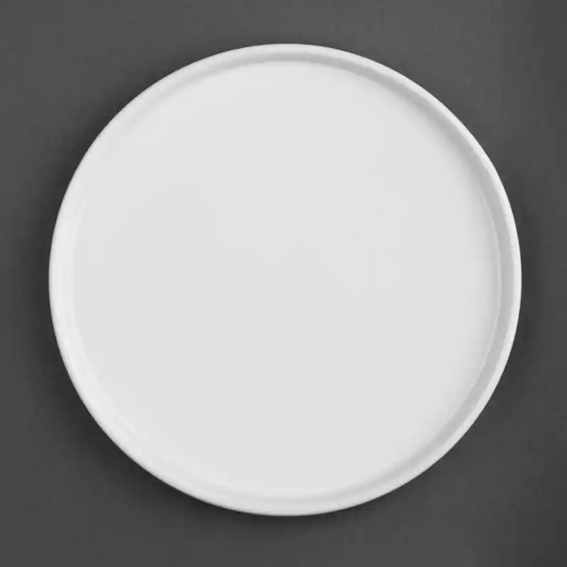 Tijdelijk Beschikbaar Olympia Whiteware Plat Rond Bord 268mm - 4 Stuks
