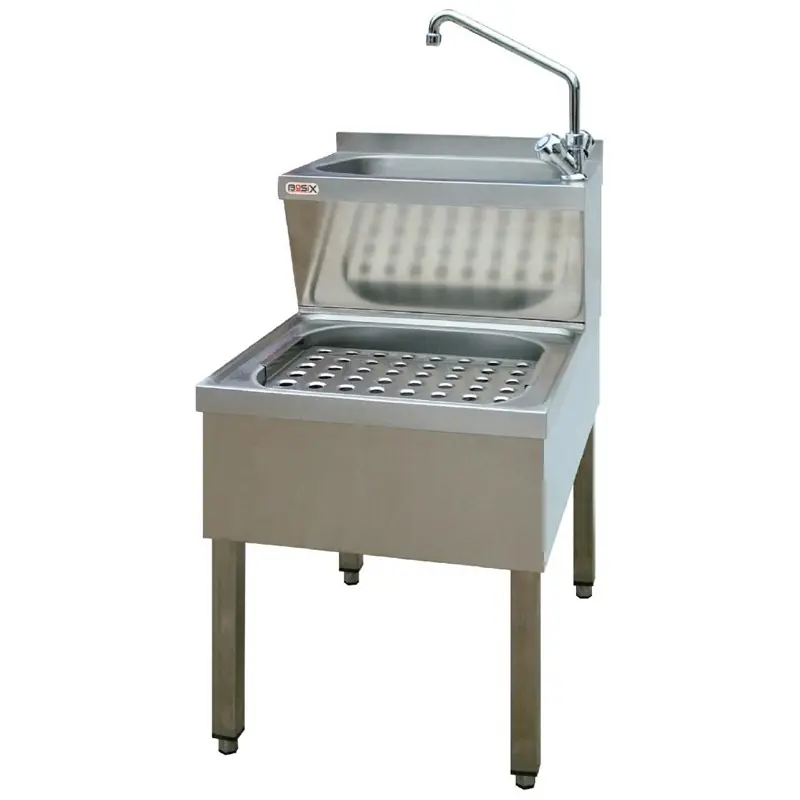 Op = Op RVS Schoonmaak Spoeltafel - 500x600x(H)890mm