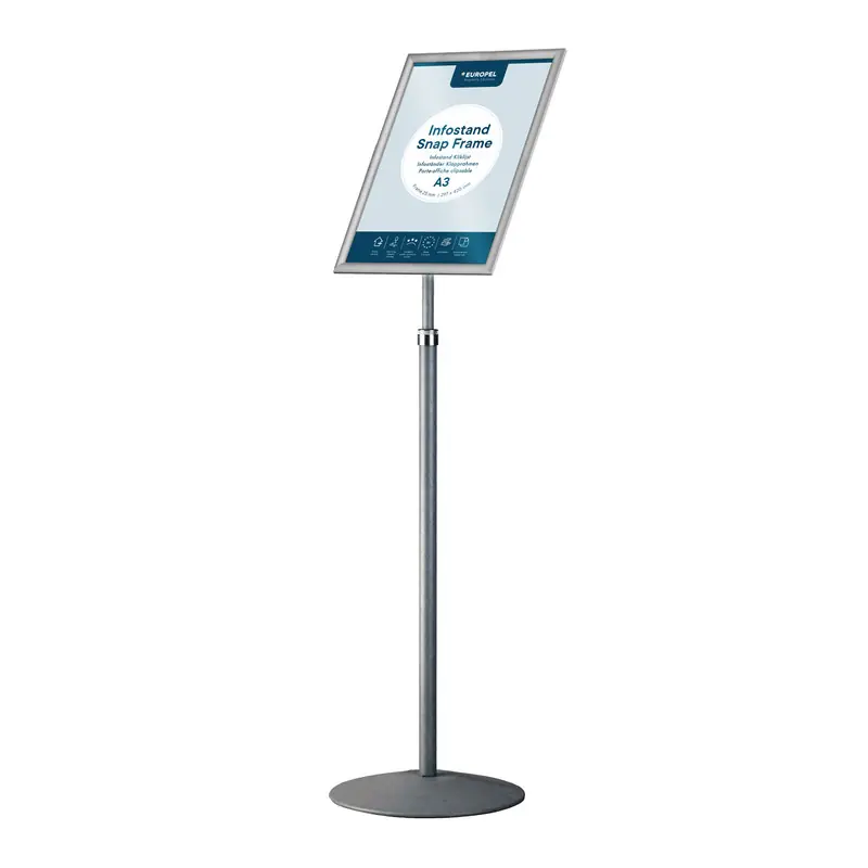 Infostandaard telescopisch - A3 - Aluminium/staal Lage Kosten