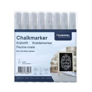 Krijtstiften 3mm - Wit 8 stuks Aanbieding