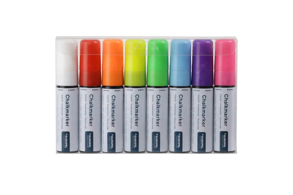 Superprijs Krijtstiften 15mm - Assorti 8 stuks