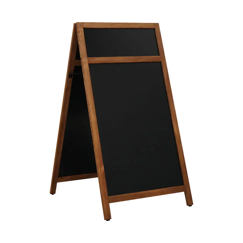 Hete Deal Stoepbord Natural - Met top - 66x128cm