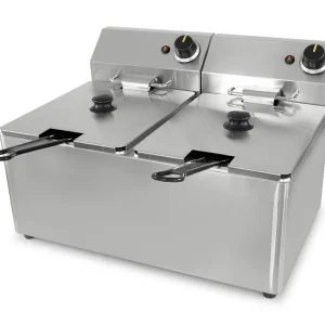 Friteuse elektrisch - 2x8L - 7kW Populair