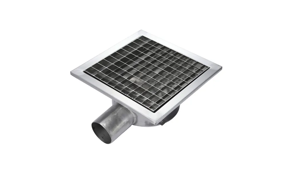 Vloerput - RVS - 300x300x(h)131mm Voordeelprijs