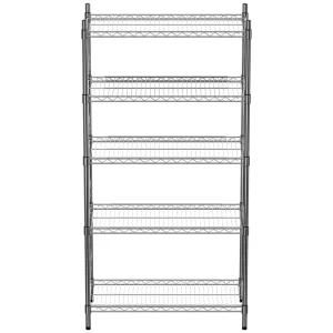 Stellingkast - 5 Schappen - Chroom - 910x455x(h)1810mm Exclusieve Aanbieding