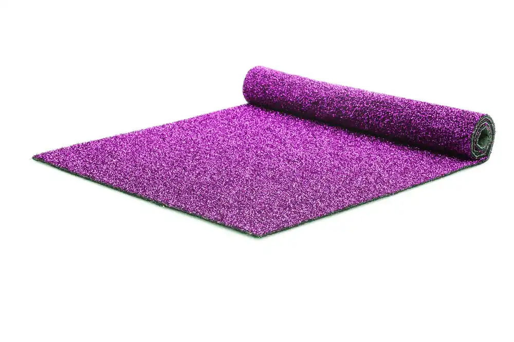 Glitterloper paars - 5x 2 meter breed - Met brandcertificaat Seizoensaanbieding
