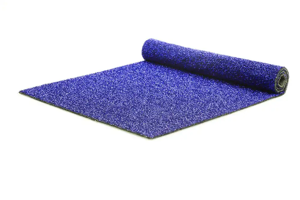 Hete Deal Glitterloper blauw - 5x 2 meter breed - Met brandcertificaat