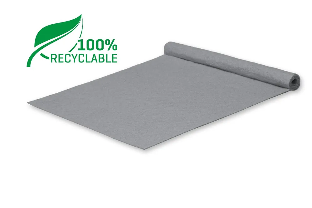 Hoge Kwaliteit Tokyo Recycle loper lichtgrijs - Beschermende folielaag - 5x 2 meter