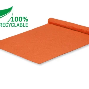 Tokyo Recycle loper oranje - Beschermende folielaag - 5x 1 meter Uitverkoop
