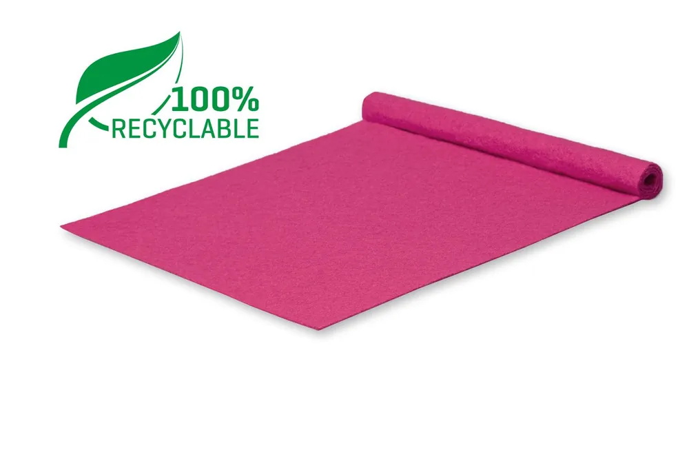 Tokyo Recycle loper fuchsia - Beschermende folielaag - 5x 2 meter Gereduceerde Prijs
