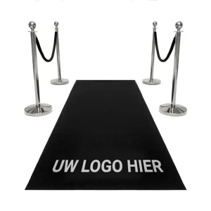 Bestseller Entreepakket Premium met bedrukking - Chroom afzetpaal