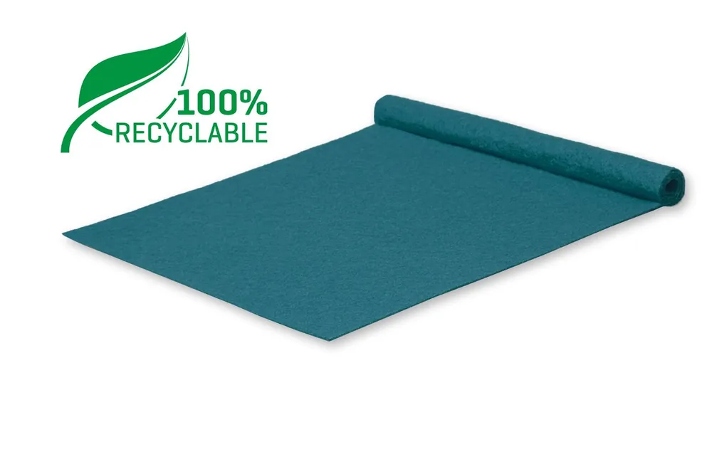 Tokyo Recycle loper petrol - Beschermende folielaag - 5x 1 meter Aanbieding