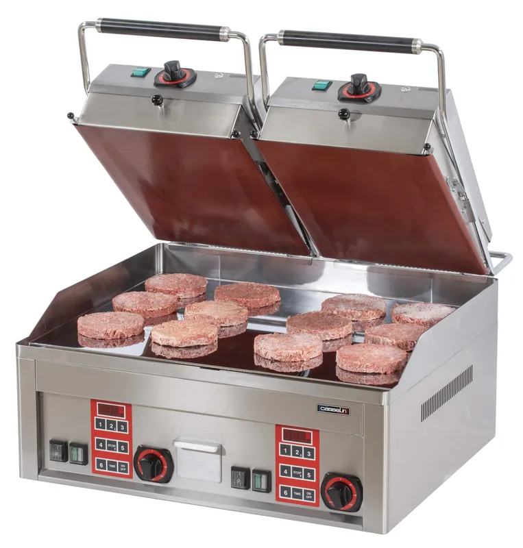 Dubbele Steak Contactgrill - 3 Programma's - 660x660x(H)400 mm - 230+400V Lage Prijs