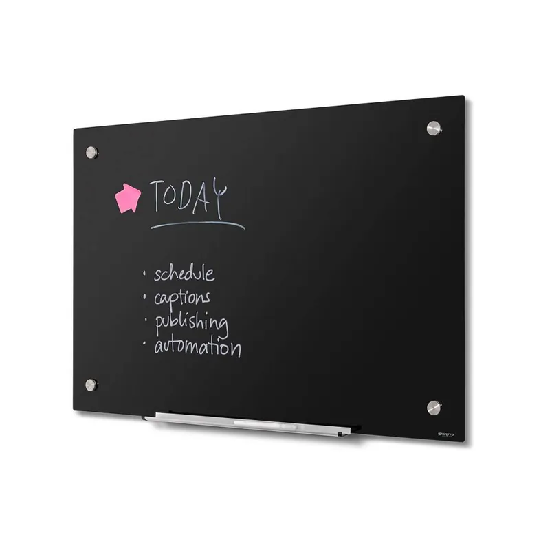Glasbord Zwart 90 x 60 cm Hoge Kwaliteit