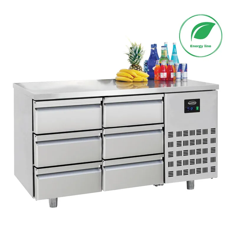 Gecertificeerd 700 Koelwerkbank - 6 lades - 1400x700x(h)850mm