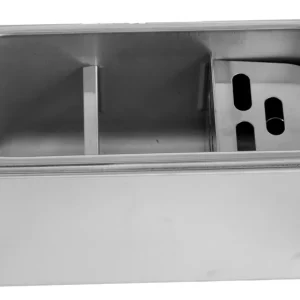 IJslepel spoelbak - 330x120x(h)150mm - Incl. waterafvoergat, wateraansluiting en standpijp Dagaanbieding
