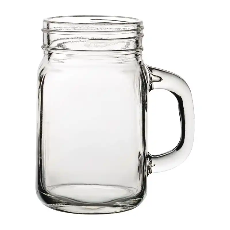Mason Jar met handvat 430ml - 24 stuks Premium