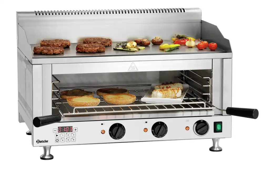 Grill-Salamander RVS 718x560x(h)460mm - 400V Direct Beschikbaar