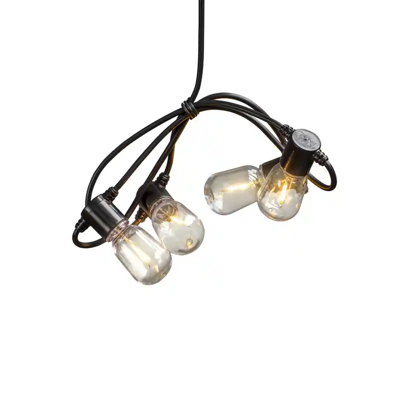Lage Kosten LED lichtsnoer - 20x Ovaal extra warm wit - Lengte 4.75m