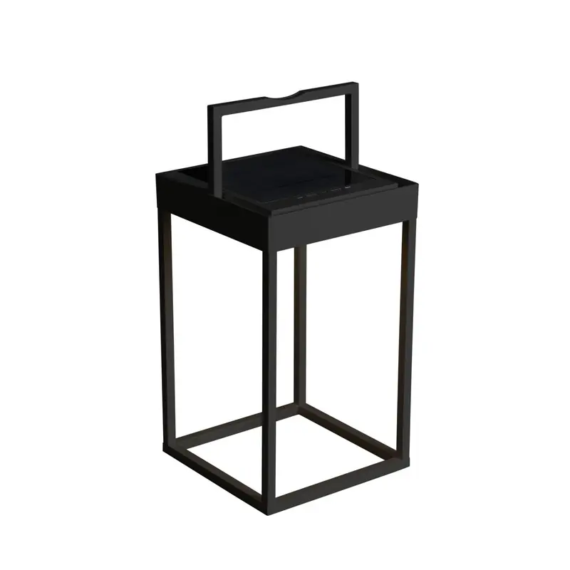 Portofino mat zwart - Hybride terraslamp - 30x18,5cm Aanbieding