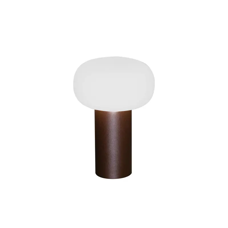 Veilige Betaling Antibes roest bruin - LED buitenlamp - USB oplaadbaar - 19x13cm