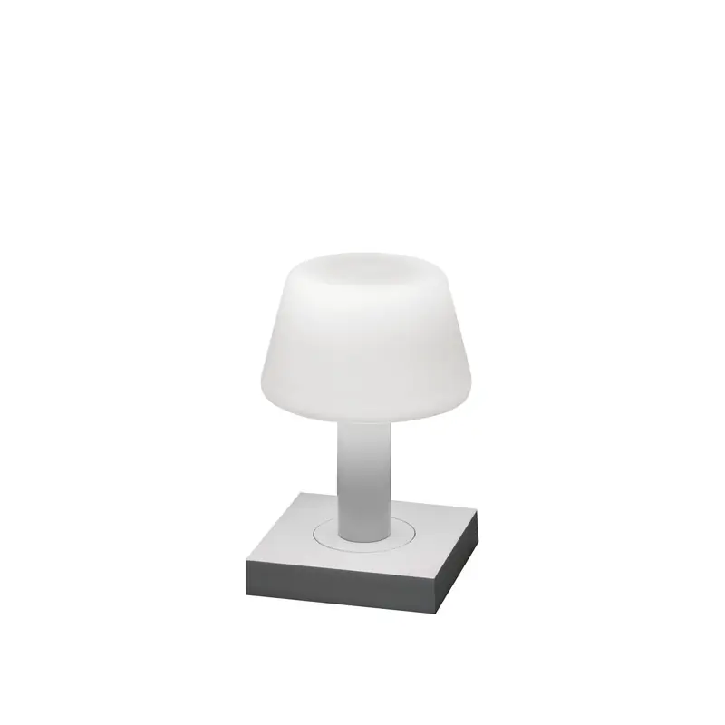 Monaco mat wit - LED buitenlamp - USB oplaadbaar - 19x12.5cm Weekendaanbieding