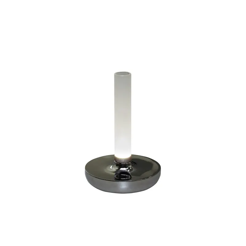 Biarritz zilver - LED buitenlamp - USB oplaadbaar - 20.5x13.5cm Betaalbaar