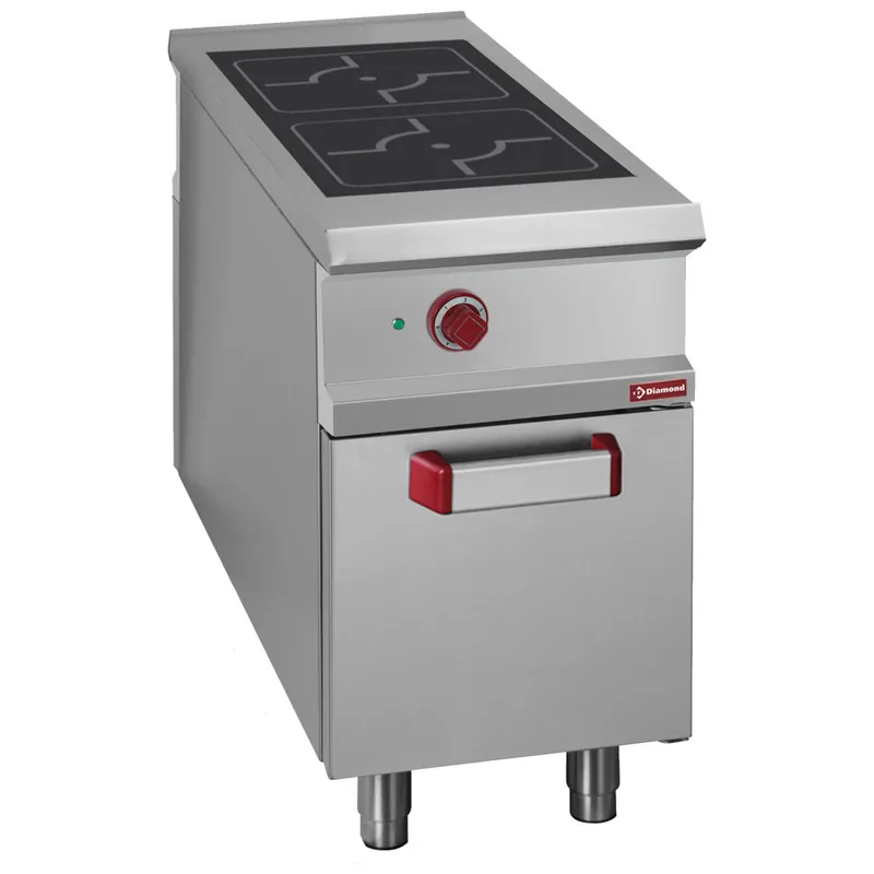 Aanbieding Pass-Through inductie fornuis - 2 pits - 450x1100x(h)850mm