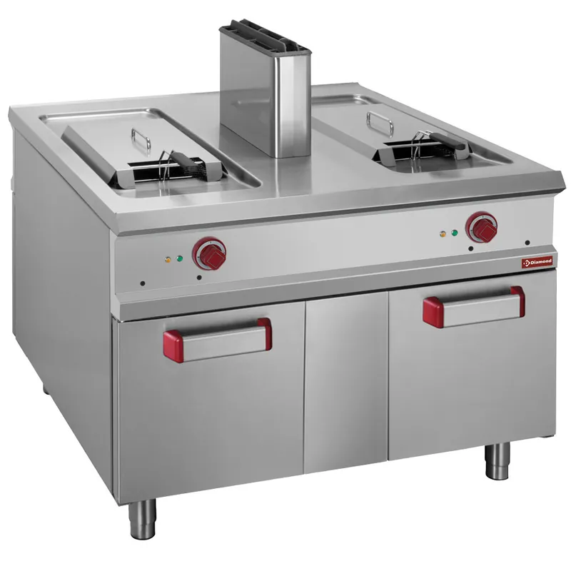 Seizoensaanbieding Pass-Through gasfriteuse 2x 18L
