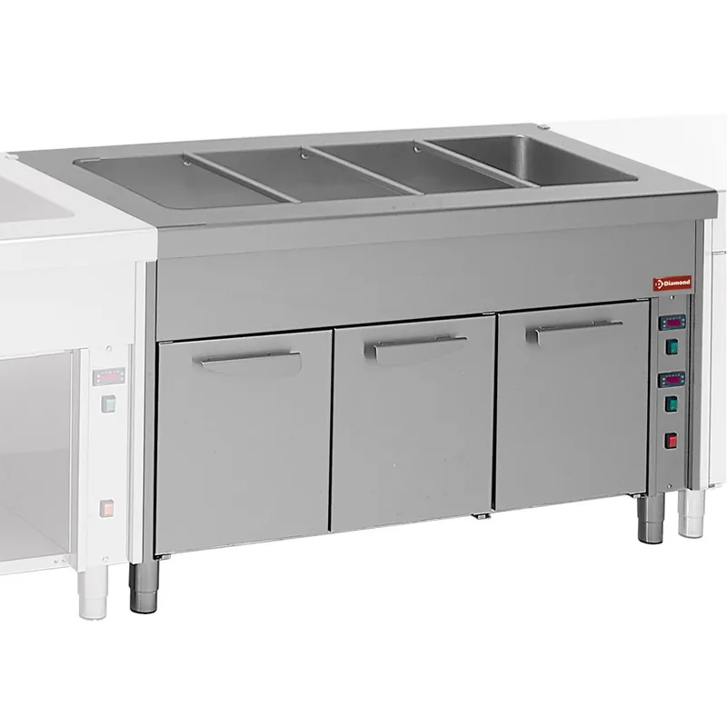 Bain Marie met warmhoudkast 4x 1/1GN Koop Vandaag