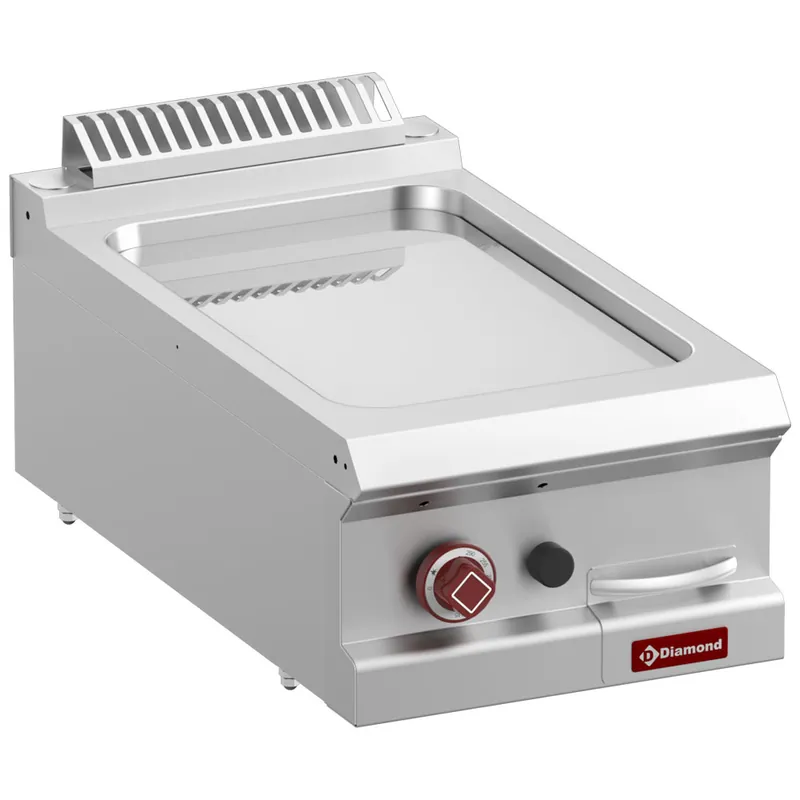 Bakplaat gas glad - Verchroomd - 400x730x250/320mm Beperkt Aanbod