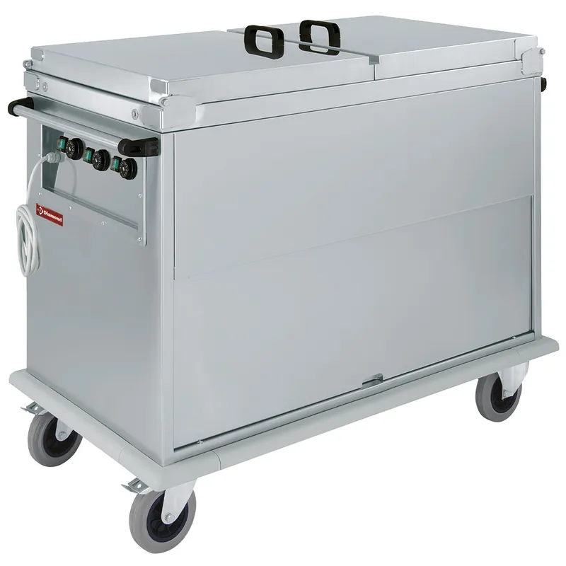 Merkproduct Bain Marie wagen 3x 1/1GN - Draaideur - 1.8kW