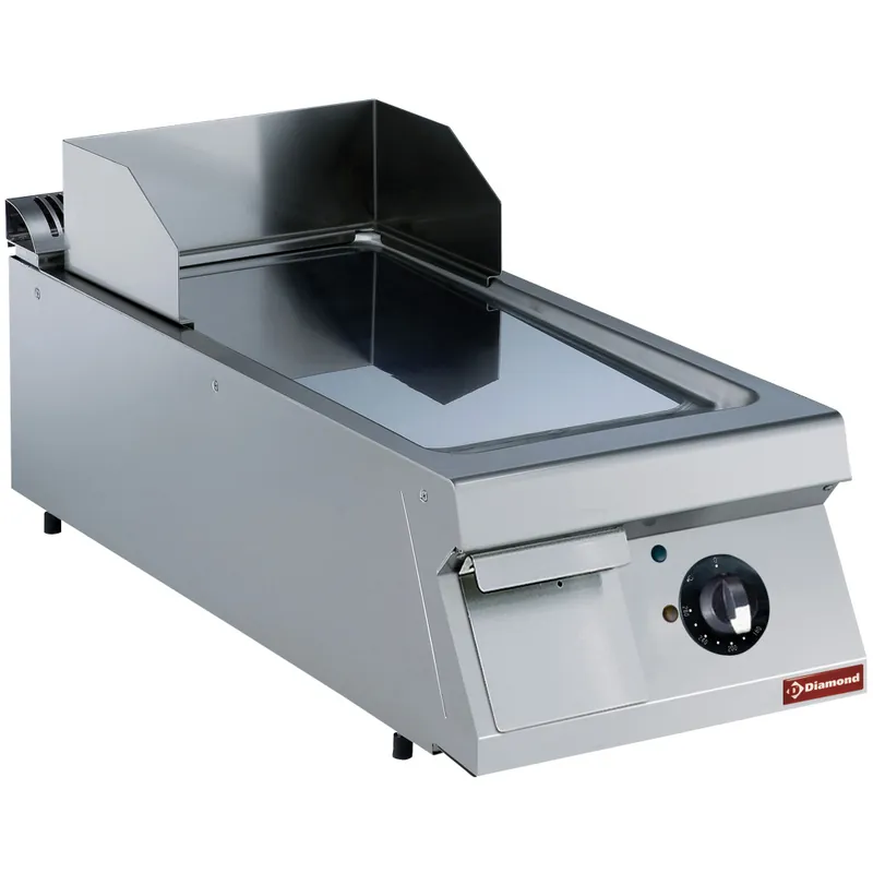 Favoriet Elektrische bakplaat verchroomd - 1/1 glad - 400x900x(h)320mm