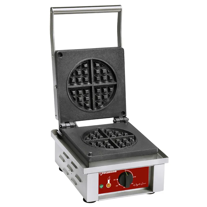 Tijdelijk Beschikbaar Wafelijzer rond voor 4 wafels - 305x400x(h)230mm