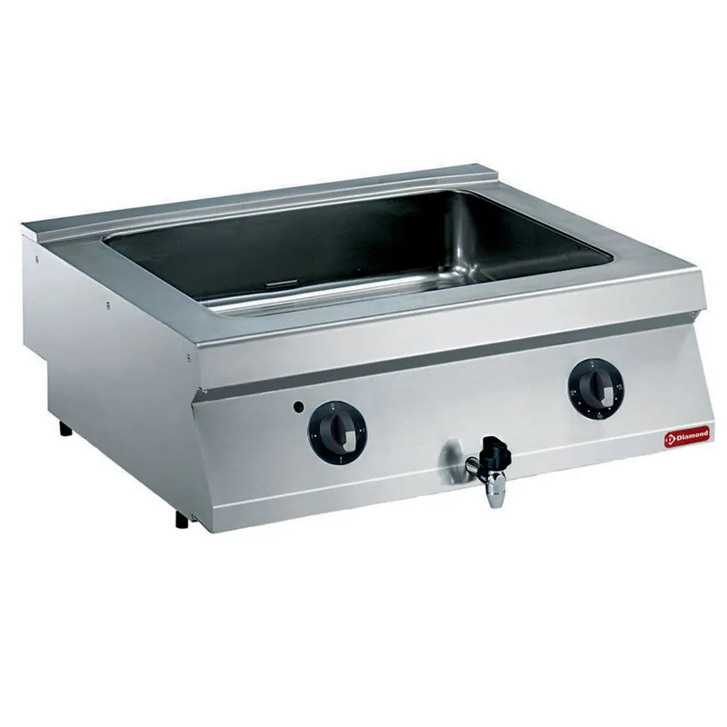 Seizoensaanbieding Bain Marie 2/1GN met aftapkraan - 800x730x(h)320mm - 400V