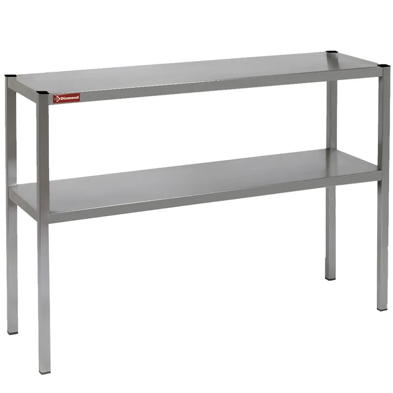 Tijdelijk Beschikbaar Chefrek RVS 2 niveau's - 2000x300x(h)700mm